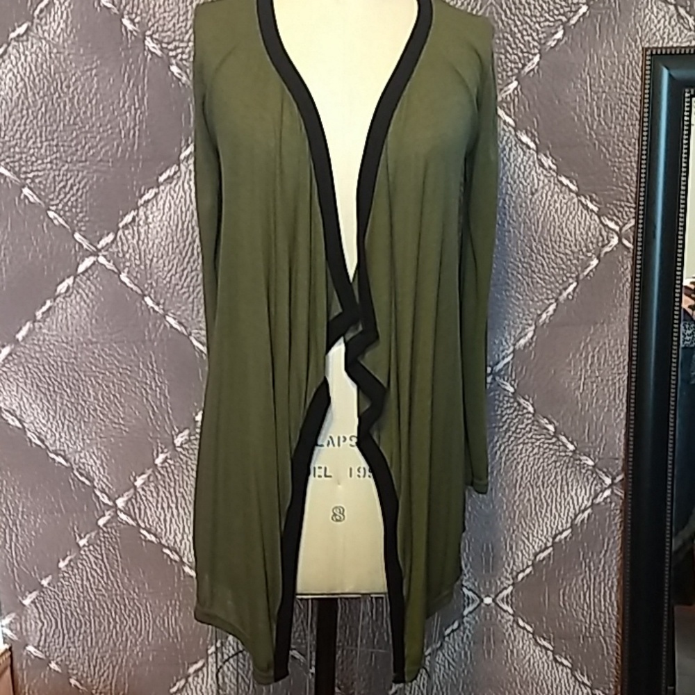 Terrific wrap knit sweater.